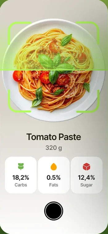 Scan a dish or your fridge