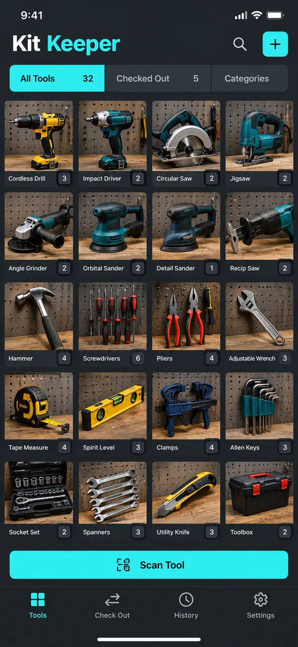 Tool wall.