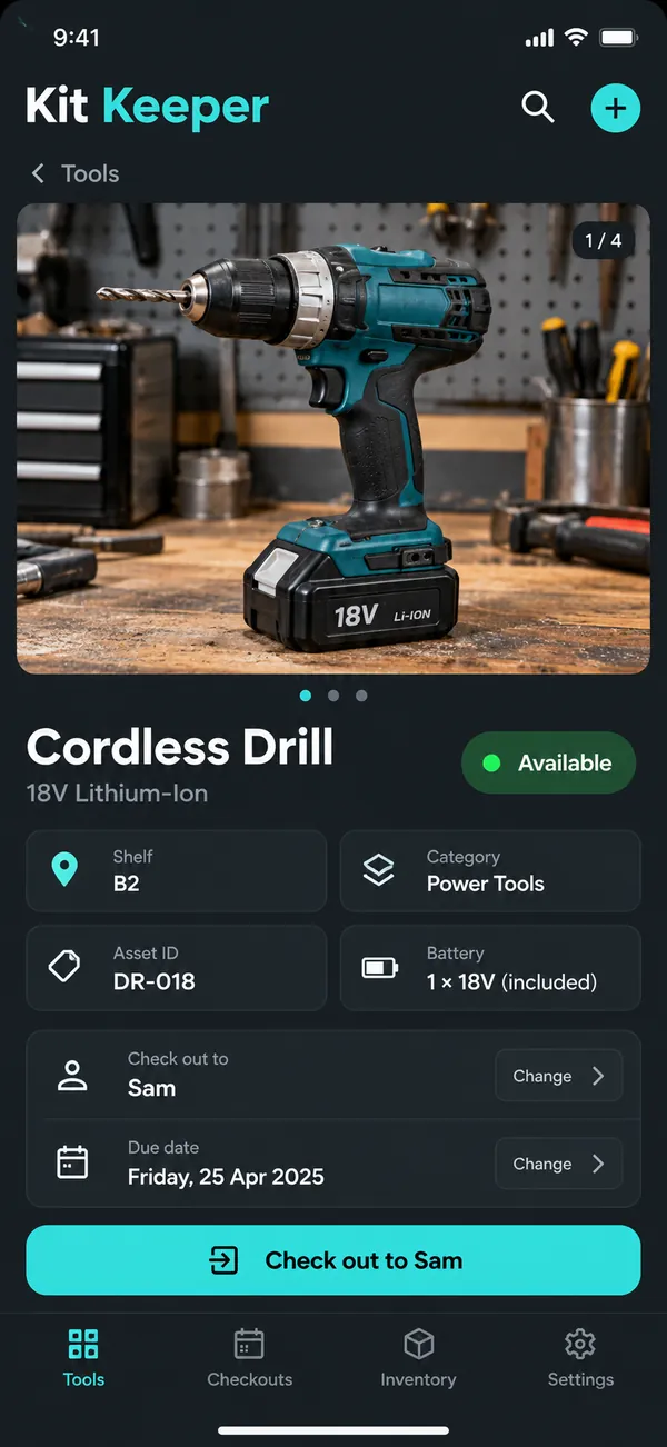 Cordless drill.