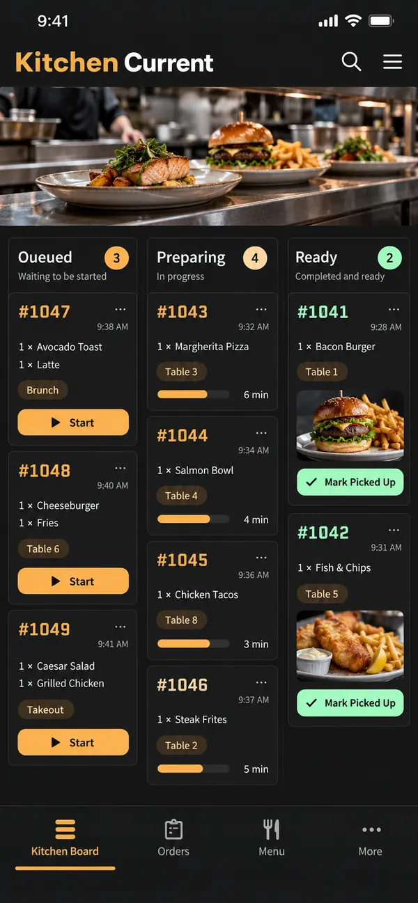 Kitchen board.