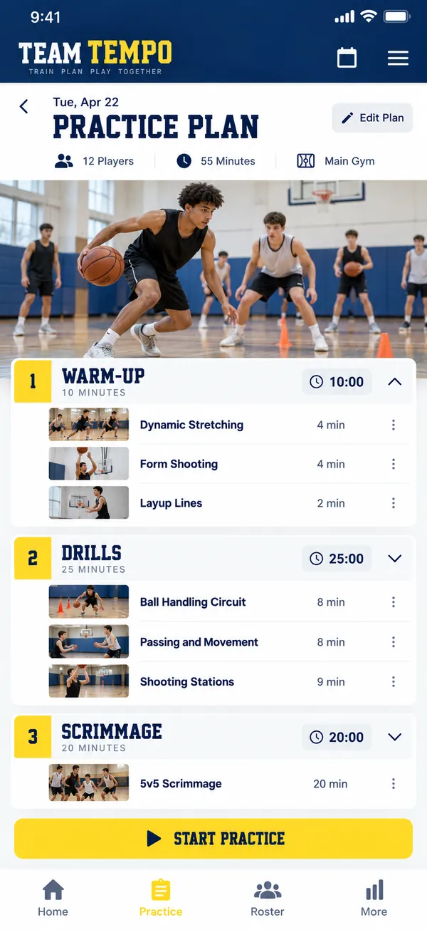 Practice plan.