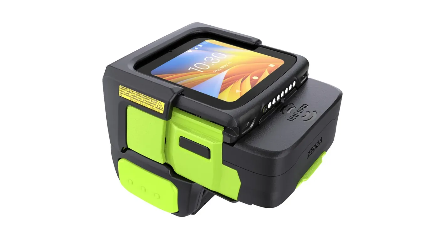Lecteur RFID portable pour une lecture mains libres