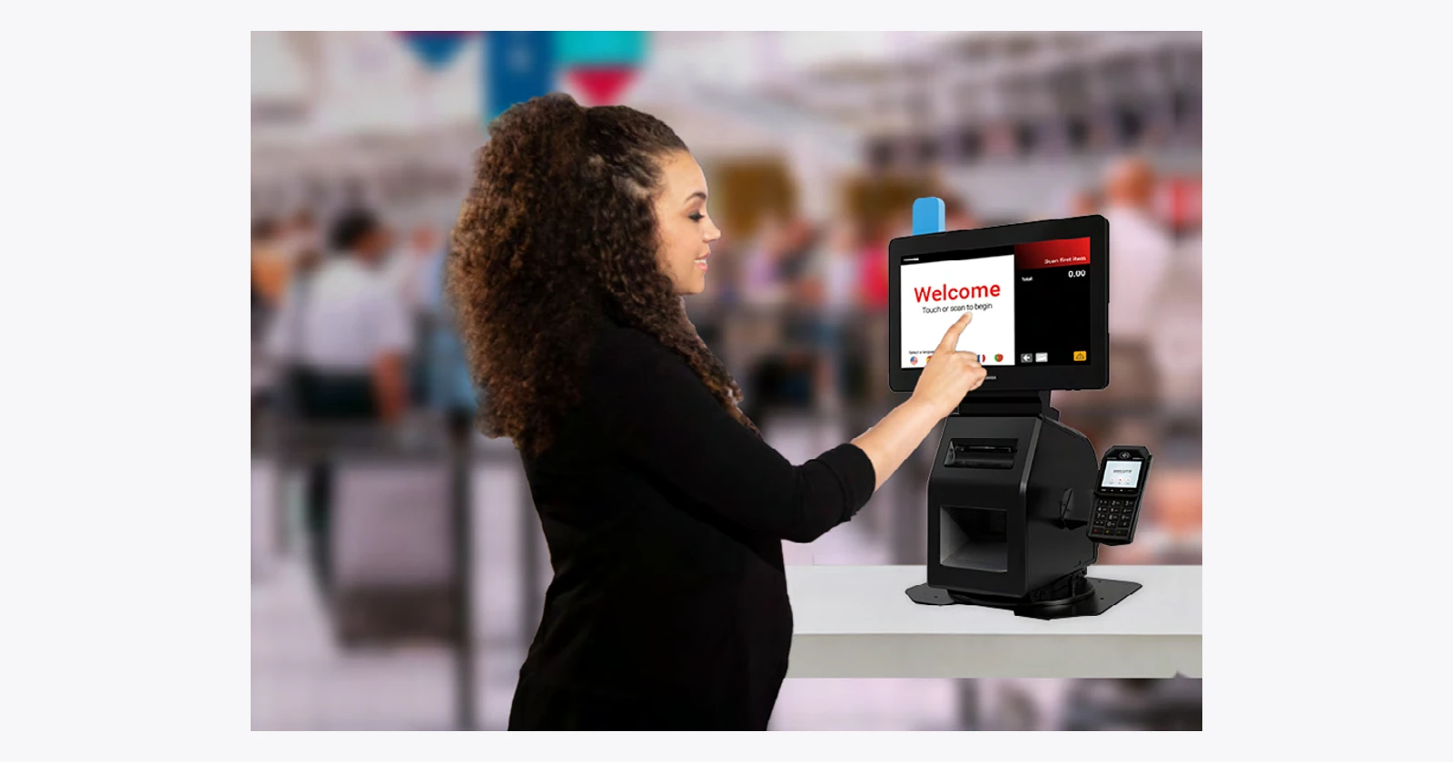 Toshiba Global Commerce Solutions Pro-X Hybrid Kiosk manufacturer product photograph