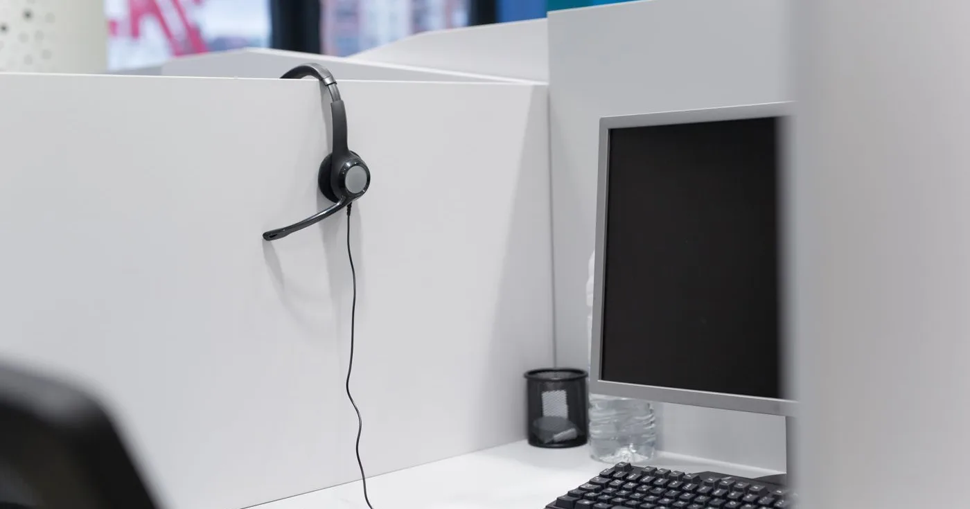 Office workstation where ERP and warehouse records are checked