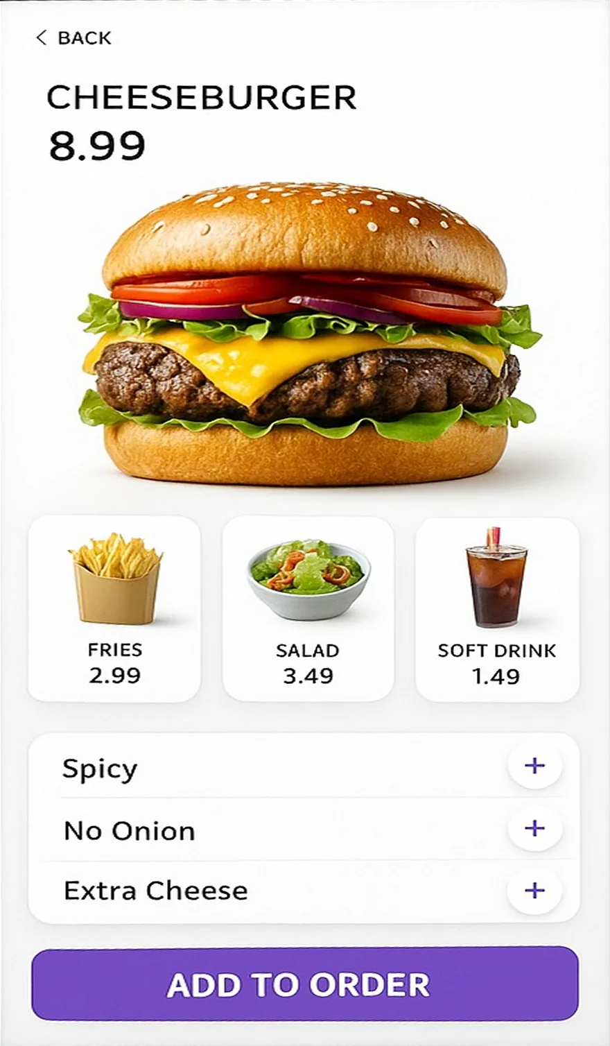 Self-Service-Kiosk-Bildschirm für die Restaurantbestellung
