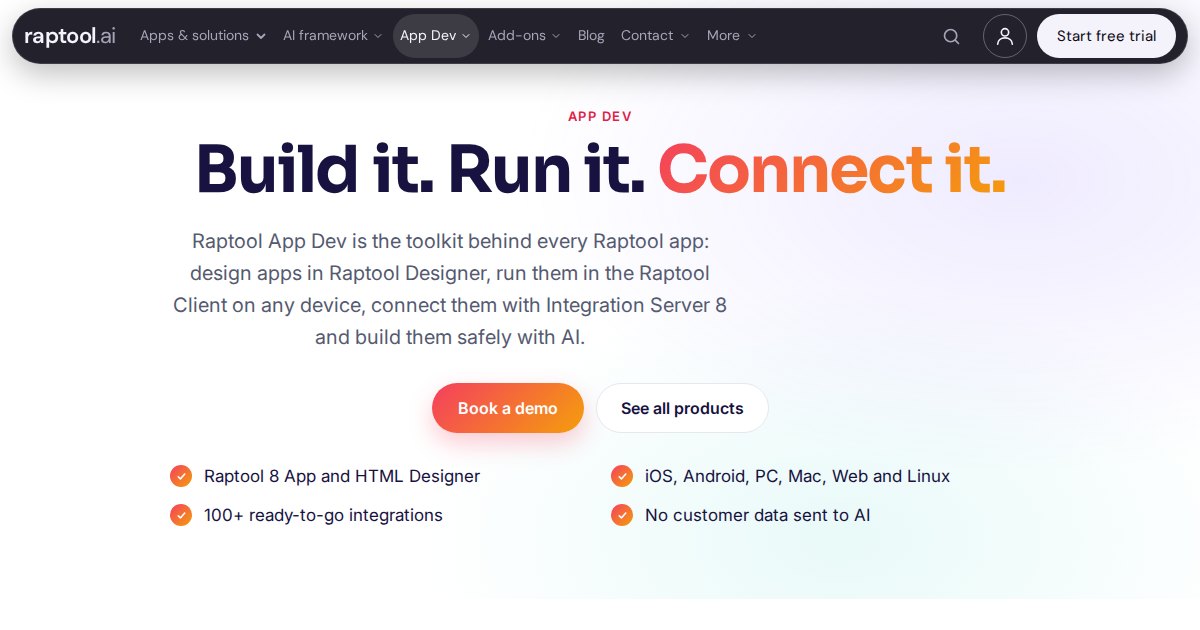 Raptool App Dev