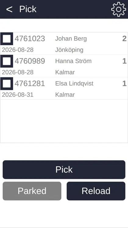 Raptool app on a phone