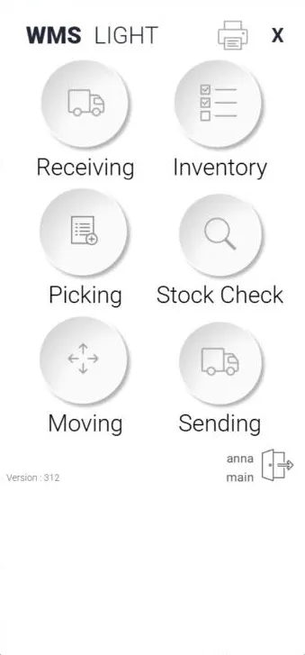 Raptool-App auf einem Handheld-Scanner