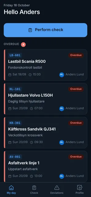 Raptool Check My day