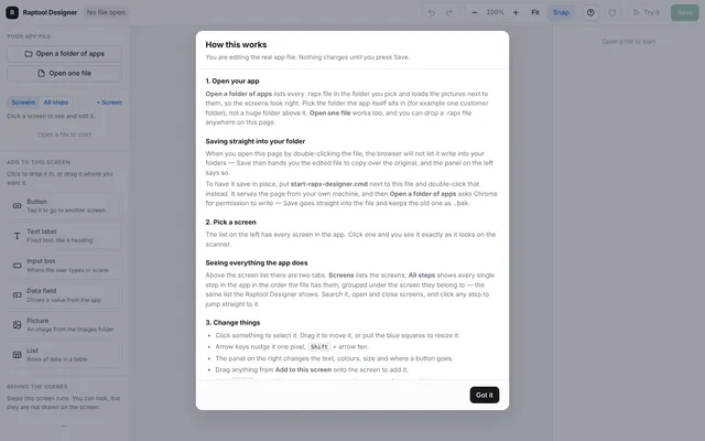 Designers How to use
