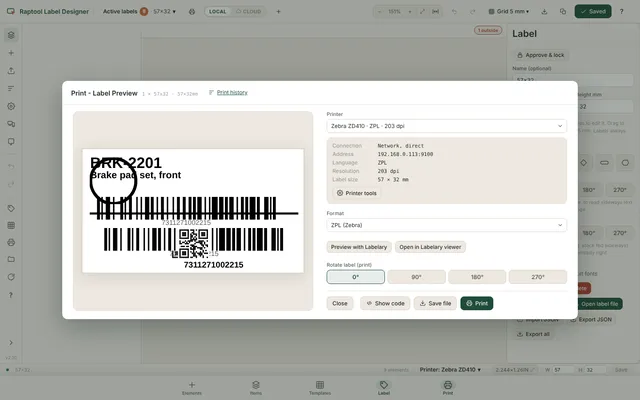 Label Print
