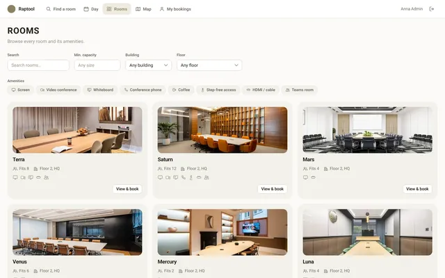 Meeting Booking Rooms