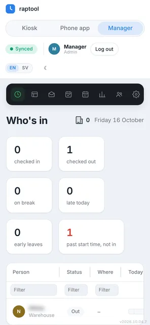 Time & Attendance Manager