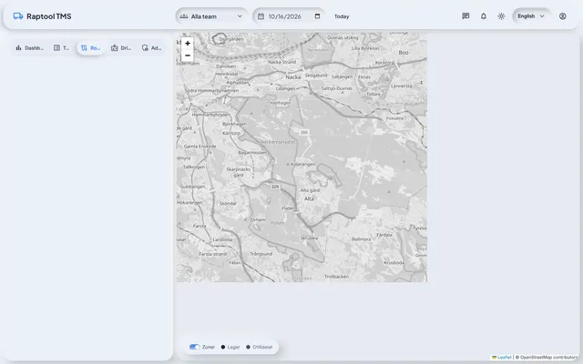Raptool TMS Routes