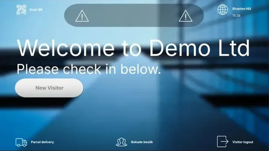 Raptool kiosk welcome screen